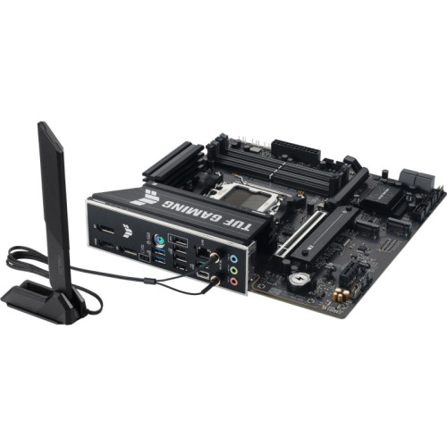 Материнская плата Asus TUF GAMING B850M-E WIFI SocketAM5 AMD B850 4xDDR5 mATX AC`97 8ch(7.1) 2.5Gg RAID+HDMI+DP