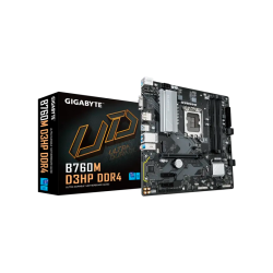 Материнская плата MB GIGABYTE INTEL B760 s1700, 4xDDR4(128GB), D-SUB/HDMI 2.1/DP, 1xPCIe 4.0x16, 2xPCIe 3.0, 1xLAN, 4xSATA 6Gb/s, 2xM.2, 3xUSB 3.2, 2xUSB 2.0, 1xPS/2, mATX