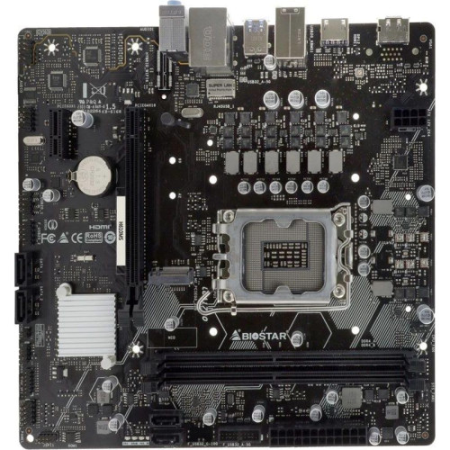 Материнская плата Biostar H610MS  Soc-1700 Intel H610 2xDDR4 mATX AC`97 8ch(7.1) GbLAN RAID+HDMI+DP [H610MS]