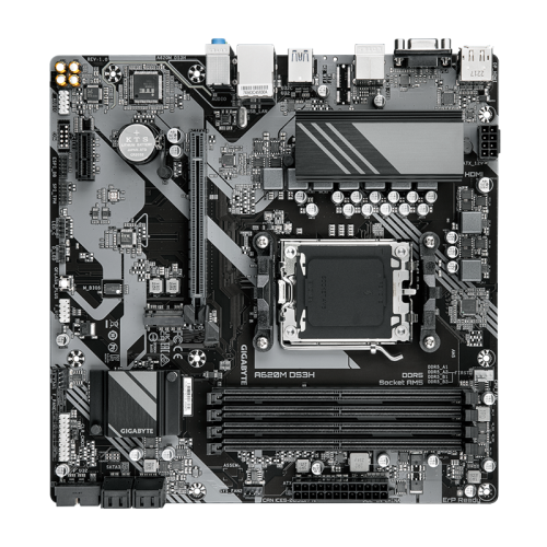 Материнская плата MB GIGABYTE AMD A620 sAM5, 4xDDR5(192GB), D-SUB/HDMI 2.1/DP, 1xPCIe 4.0x16, 1xPCIe 4.0, 1xLAN, 4xSATA 6Gb/s, 1xM.2, 1xUSB-C, 1xUSB 3.2, 4xUSB 2.0, 1xPS/2, mATX