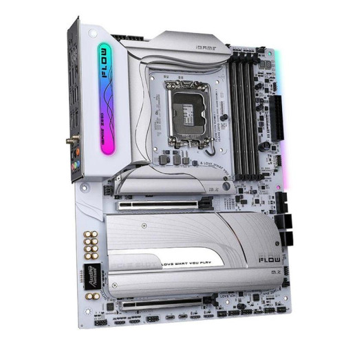 Материнская плата Colorful iGame Z890 FLOW V20 Z890, LGA1851, 4*DDR5, 2*PCIEx16, 1*PCIEx1, 5*M.2, 3*TypeC, 4*USB3.2Gen2, 2*USB3.2Gen1, 8*USB2.0, 4*SATA3.0, 2.5G, 2*Type-C(DP), DP, HDMI, ATX, RTL