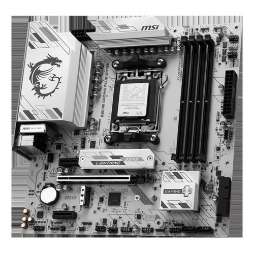 Материнская плата MSI B850M GAMING PLUS WIFI6E SocketAM5 AMD B850 4xDDR5 mATX AC`97 8ch(7.1) 2.5Gg RAID+HDMI+DP