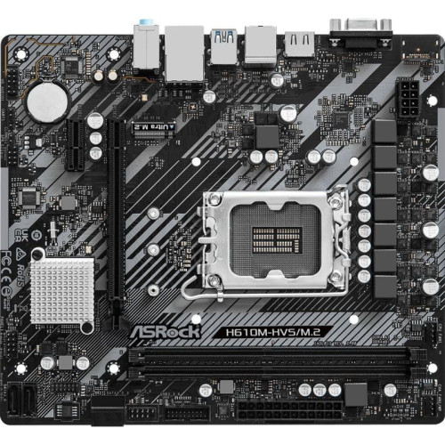 Материнская плата Asrock H610M-HVS/M.2 R2.0 Soc-1700 Intel H610 2xDDR4 mATX AC`97 8ch(7.1) GbLAN+VGA+HDMI [H610M-HVS/M.2 R2.0]