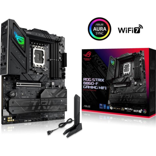 Материнская плата Asus ROG STRIX B860-F GAMING WIFI Soc-1851 Intel B860 4xDDR5 ATX AC`97 8ch(7.1) 2.5Gg RAID+HDMI