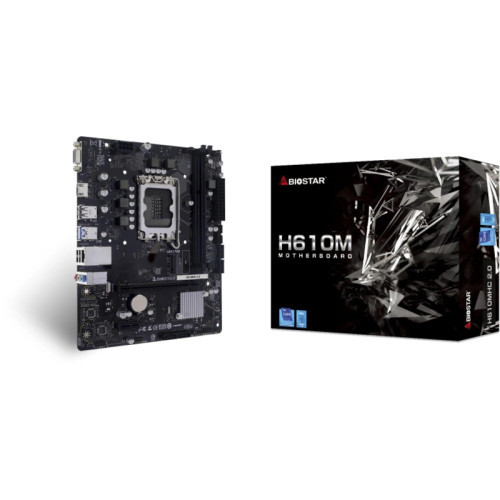Материнская плата Biostar H610MHC 2.0 Soc-1700 Intel H610 2xDDR4 mATX AC`97 8ch(7.1) GbLAN RAID+VGA+HDMI Материнская плата Biostar H610MHC 2.0 Soc-1700 Intel H610 2xDDR4 mATX AC`97 8ch(7.1) GbLAN RAID+VGA+HDMI