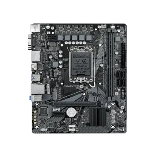 Материнская плата MB GIGABYTE INTEL H610 s1700, 2xDDR4(64GB), D-SUB/HDMI 2.1/2xDP, 1xPCIe 4.0x16, 1xPCIe 3.0, 1xLAN, 4xSATA 6Gb/s, 1xM.2, 2xUSB 3.2, 4xUSB 2.0, 1xPS/2, mATX