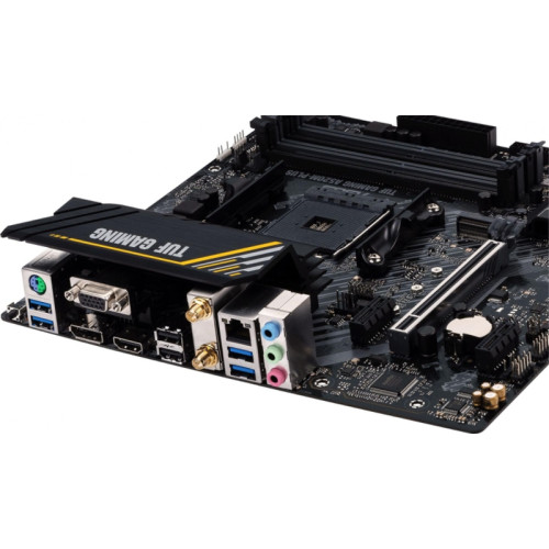 Материнская плата ASUS TUF GAMING A520M-PLUS WIFI Soc-AM4 AMD A520 4xDDR4 mATX AC`97 8ch(7.1) 2xGgE RAID+VGA+HDMI+DP [TUF GAMING A520M-PLUS WIFI]