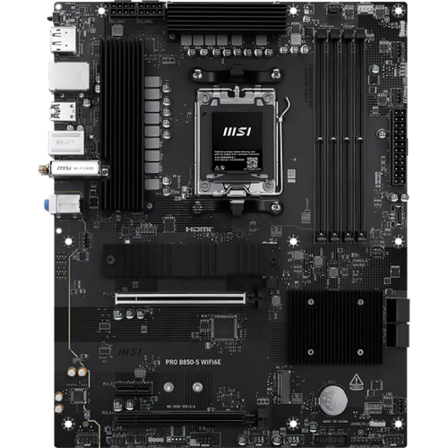 Материнская плата MSI PRO B850-S WIFI6E SocketAM5 AMD B850 4xDDR5 ATX AC`97 8ch(7.1) 2.5Gg RAID+HDMI+DP Материнская плата MSI PRO B850-S WIFI6E SocketAM5 AMD B850 4xDDR5 ATX AC`97 8ch(7.1) 2.5Gg RAID+HDMI+DP