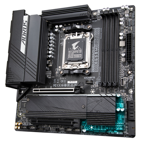 Материнская плата MB GIGABYTE AMD B650 sAM5, 4xDDR5(192GB), HDMI 2.1/DP, 2xPCIe 4.0x16, 1xLAN (2.5GbE), Wi-Fi, BT, 4xSATA 6Gb/s, 2xM.2, 1xUSB-C, 7xUSB 3.2, 4xUSB 2.0, mATX
