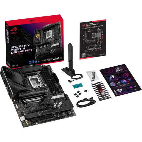 Материнская плата Asus ROG STRIX Z890-H GAMING WIFI Soc-1851 Intel Z890 4xDDR5 ATX AC`97 8ch(7.1) 5Gigabit RAID+HDMI+DP
