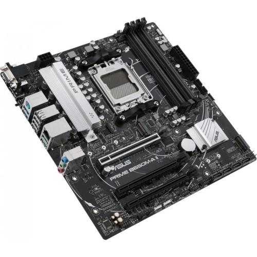 Материнская плата ASUS PRIME B650M-A II-CSM SocketAM5 AMD B650 4xDDR5 mATX AC`97 8ch(7.1) 2.5Gg RAID+VGA+HDMI+DP [PRIME B650M-A II-CSM]