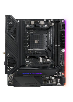 Материнская плата ASUS ROG CROSSHAIR VIII IMPACT X570 AM4 mini-DTX 2xDDR4 PCIEx16 2xM.2 USB-C GLAN Wi-Fi 6 {6}