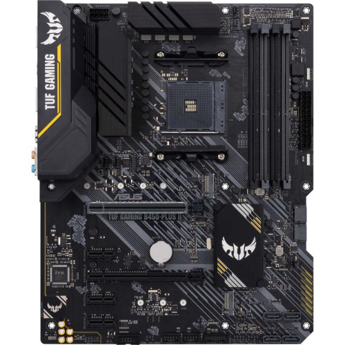 Материнская плата ASUS TUF GAMING B450-PLUS II Soc-AM4 AMD B450 4xDDR4 ATX AC`97 8ch(7.1) GbLAN RAID+HDMI+DP [TUF GAMING B450-PLUS II]