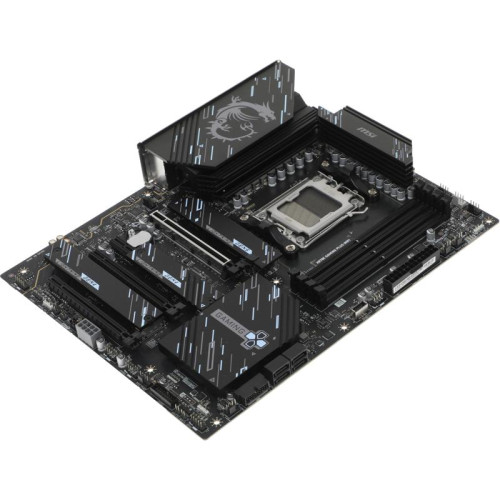 Материнская плата MSI X870E GAMING PLUS WIFI X870E, AM5, 4*DDR5, 3*PCIEx16, 1*PCIEx1, 3*M.2, 2*TypeC, 2*USB3.2Gen2, 6*USB3.2Gen1, 10*USB2.0, 4*SATA3.0, 5G, 1*Type-C(DP), HDMI, ATX, RTL