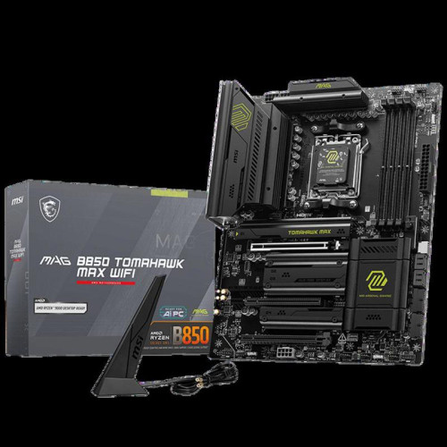 Материнская плата MSI MAG B850 TOMAHAWK MAX WIFI  SocketAM5 AMD B850 4xDDR5 ATX AC`97 8ch(7.1) 5Gigabit RAID+HDMI