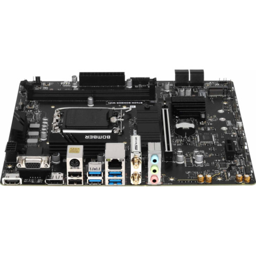 Материнская плата MSI B760M BOMBER WIFI Soc-1700 Intel B760 2xDDR5 mATX AC`97 8ch(7.1) 2.5Gg+VGA+HDMI+DP Материнская плата MSI B760M BOMBER WIFI Soc-1700 Intel B760 2xDDR5 mATX AC`97 8ch(7.1) 2.5Gg+VGA+HDMI+DP