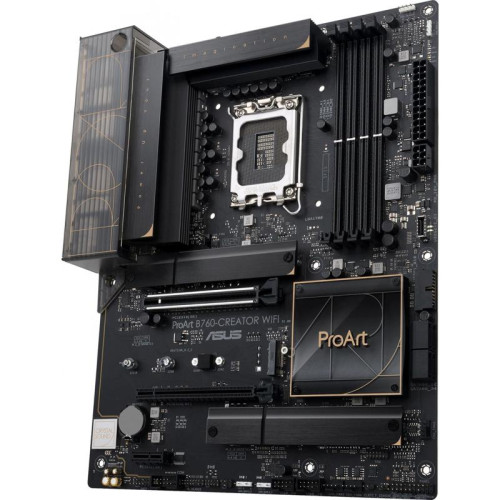 Материнская плата ASUS PROART B760-CREATOR WIFI Soc-1700 Intel B760 4xDDR5 ATX AC`97 8ch(7.1) 1 x 2.5Gigabit + Gigabit Ethernet RAID+HDMI+DP [PROART B760-CREATOR WIFI]