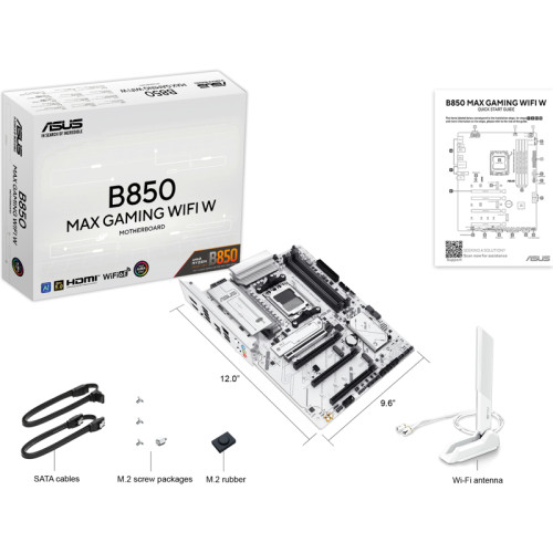 Материнская плата/ B850 MAX GAMING WIFI W
