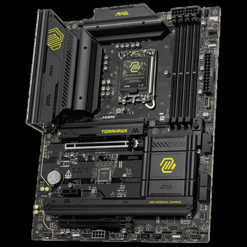 Материнская плата MSI MAG B860 TOMAHAWK WIFI Soc-1851 Intel B860 4xDDR5 ATX AC`97 8ch(7.1) 5Gigabit RAID+HDMI+DP