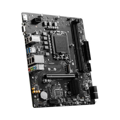 Материнская плата MB MSI INTEL B760 s1700, 2xDDR4(64GB), D-SUB/HDMI 1.4, 1xPCIe 4.0x16, 1xPCIe 3.0, 1xLAN, 4xSATA 6Gb/s, 1xM.2, 2xUSB 3.2, 4xUSB 2.0, 1xPS/2, mATX