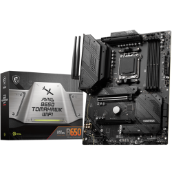 Материнская плата MB MSI AMD B650 sAM5, 4xDDR5(256GB), HDMI 2.1/DP, 2xPCIe 4.0x16, 1xPCIe 3.0, 1xLAN (2.5GbE), Wi-Fi, BT, 6xSATA 6Gb/s, 3xM.2, 1xUSB-C, 7xUSB 3.2, 2xUSB 2.0, ATX