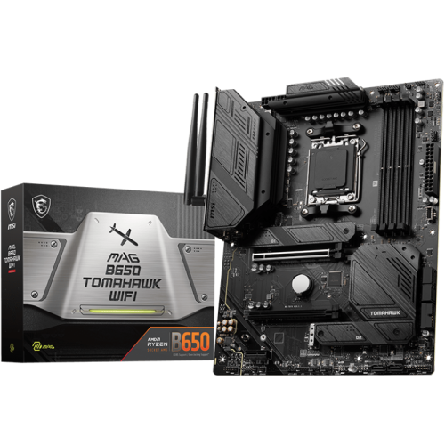 Материнская плата MB MSI AMD B650 sAM5, 4xDDR5(256GB), HDMI 2.1/DP, 2xPCIe 4.0x16, 1xPCIe 3.0, 1xLAN (2.5GbE), Wi-Fi, BT, 6xSATA 6Gb/s, 3xM.2, 1xUSB-C, 7xUSB 3.2, 2xUSB 2.0, ATX