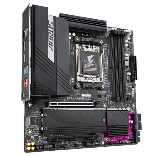 Материнская плата/ MB GIGABYTE AMD B650 sAM5, 4xDDR5(192GB), HDMI 2.1/DP, 2xPCIe 4.0x16, 1xLAN (2.5GbE), 4xSATA 6Gb/s, 2xM.2, 1xUSB-C, 7xUSB 3.2, 4xUSB 2.0, mATX