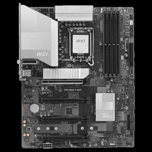 Материнская плата MSI PRO B860-P WIFI Soc-1851 Intel B860 4xDDR5 ATX AC`97 8ch(7.1) 5Gigabit RAID+HDMI+DP
