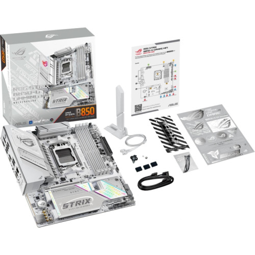 Материнская плата Asus ROG STRIX B850-G GAMING WIFI SocketAM5 AMD B850 4xDDR5 mATX AC`97 8ch(7.1) 2.5Gg RAID+HDMI+DP