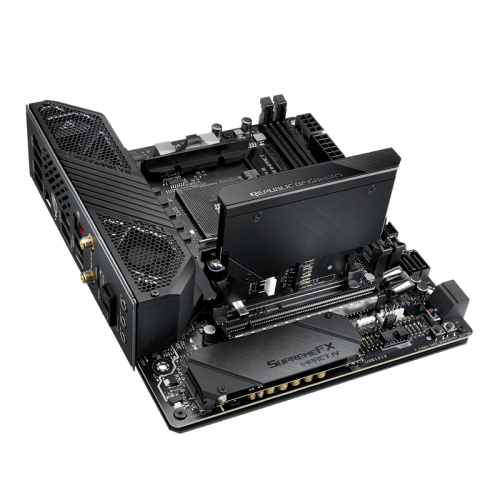 Материнская плата ASUS ROG CROSSHAIR VIII IMPACT X570 AM4 mini-DTX 2xDDR4 PCIEx16 2xM.2 USB-C GLAN Wi-Fi 6 {6}