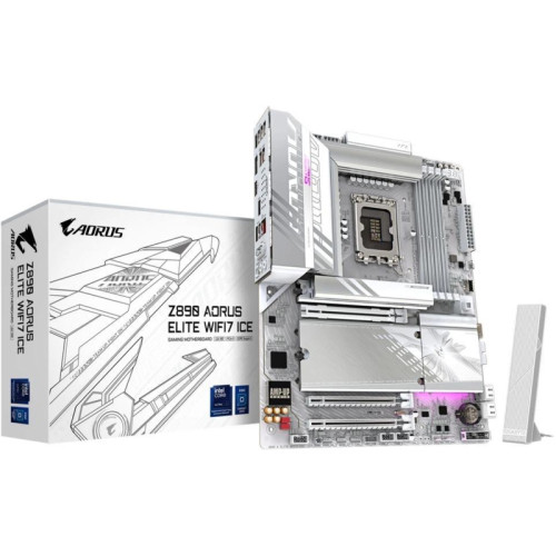 Материнская плата Gigabyte Z890 AORUS ELITE WIFI7 ICE Soc-1851 Intel Z890 4xDDR5 ATX AC`97 8ch(7.1) 2.5Gg RAID+DP
