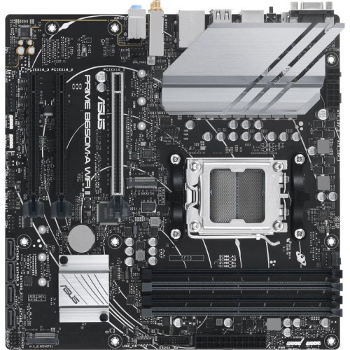 Материнская плата ASUS PRIME B650M-A WIFI II SocketAM5 AMD B650 4xDDR5 mATX AC`97 8ch(7.1) 2.5Gg RAID+VGA+HDMI+DP [PRIME B650M-A WIFI II]