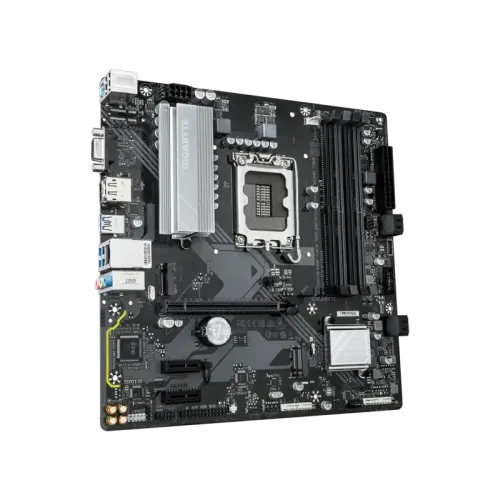 Материнская плата MB GIGABYTE INTEL B760 s1700, 4xDDR4(128GB), D-SUB/HDMI 2.1/DP, 1xPCIe 4.0x16, 2xPCIe 3.0, 1xLAN, 4xSATA 6Gb/s, 2xM.2, 3xUSB 3.2, 2xUSB 2.0, 1xPS/2, mATX