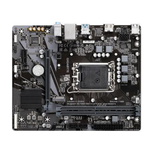 Материнская плата MB GIGABYTE INTEL H610 s1700, 2xDDR4(64GB), HDMI 2.0, 1xPCIe 4.0x16, 1xPCIe 3.0, 1xLAN, 2xSATA 6Gb/s, 1xM.2, 2xUSB 3.2, 4xUSB 2.0, mATX