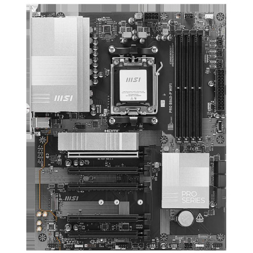 Материнская плата MSI PRO B840-P WIFI SocketAM5 AMD B840 4xDDR5 ATX AC`97 8ch(7.1) 2.5Gg RAID+HDMI