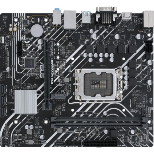 Материнская плата ASUS PRIME H610M-D D4 Soc-1700 Intel H610 2xDDR4 mATX AC`97 8ch(7.1) GbLAN+VGA+HDMI [PRIME H610M-D D4]