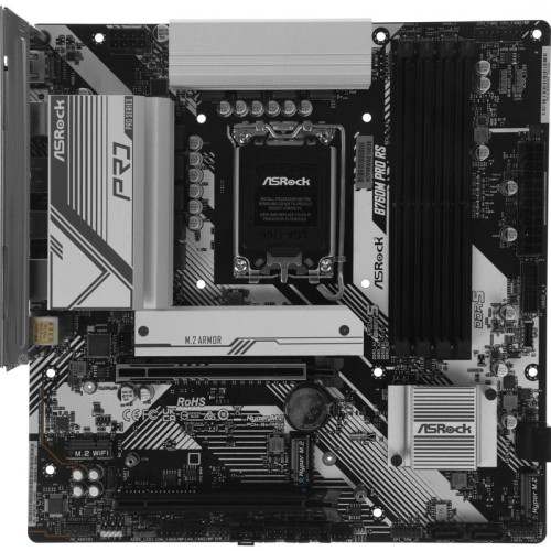 Материнская плата Asrock B760M PRO RS Soc-1700 Intel B760 4xDDR5 mATX AC`97 8ch(7.1) 2.5Gg RAID+HDMI+DP [B760M PRO RS]