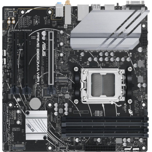 Материнская плата ASUS PRIME B650M-A WIFI II SocketAM5 AMD B650 4xDDR5 mATX AC`97 8ch(7.1) 2.5Gg RAID+VGA+HDMI+DP [PRIME B650M-A WIFI II]