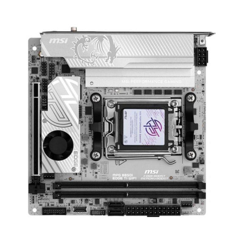 Материнская плата MSI MPG B850I EDGE TI WIFI SocketAM5 AMD B850 2xDDR5 mini-ITX AC`97 8ch(7.1) 5Gigabit RAID+HDMI