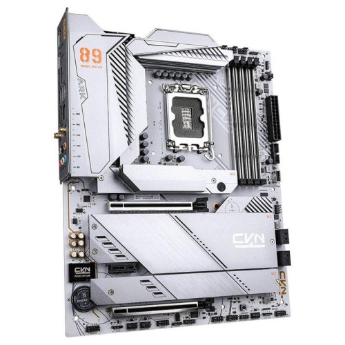 Материнская плата Colorful CVN Z890 ARK FROZEN V20 Z890, LGA1851, 4*DDR5, 2*PCIEx16, 1*PCIEx1, 5*M.2, 3*TypeC, 2*USB3.2Gen2, 6*USB3.2Gen1, 6*USB2.0, 4*SATA3.0, 2.5G, Type-C(DP), DP, HDMI, ATX, RTL