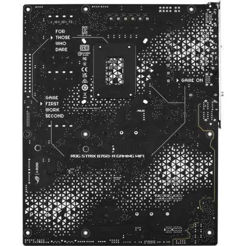 Материнская плата ASUS ROG STRIX B760-A GAMING WIFI Soc-1700 Intel B760 4xDDR5 ATX AC`97 8ch(7.1) 2.5Gg RAID+HDMI+DP [ROG STRIX B760-A GAMING WIFI]