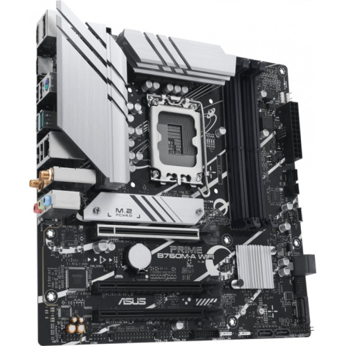 Материнская плата ASUS PRIME B760M-A WIFI Soc-1700 Intel B760 4xDDR5 mATX AC`97 8ch(7.1) 2.5Gg RAID+HDMI+DP [PRIME B760M-A WIFI]
