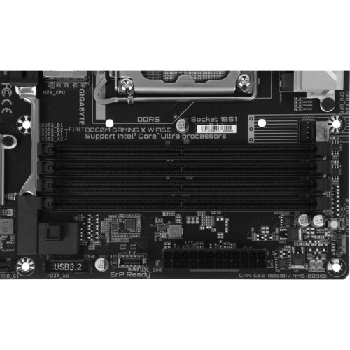 Материнская плата Gigabyte B860M GAMING X WIFI6E Soc-1851 Intel B860 4xDDR5 mATX AC`97 8ch(7.1) 2.5Gg RAID+HDMI+DP