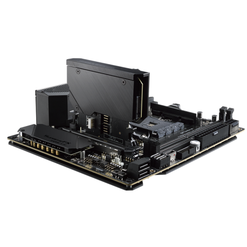 Материнская плата ASUS ROG CROSSHAIR VIII IMPACT X570 AM4 mini-DTX 2xDDR4 PCIEx16 2xM.2 USB-C GLAN Wi-Fi 6 {6}