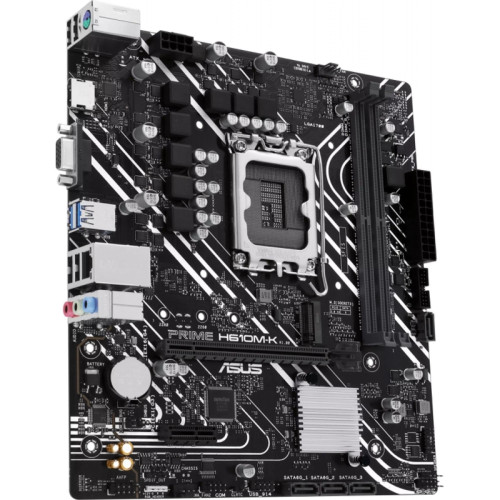 Материнская плата ASUS PRIME H610M-K Soc-1700 Intel H610 2xDDR5 mATX AC`97 8ch(7.1) GbLAN+VGA+HDMI [PRIME H610M-K]