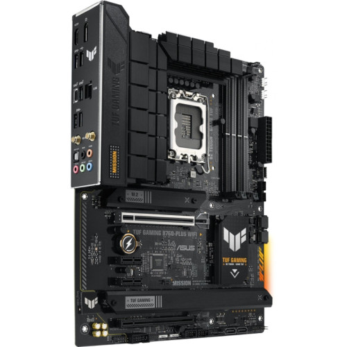 Материнская плата ASUS TUF GAMING B760-PLUS WIFI Soc-1700 Intel B760 4xDDR5 ATX AC`97 8ch(7.1) 2.5Gg RAID+HDMI+DP [TUF GAMING B760-PLUS WIFI]