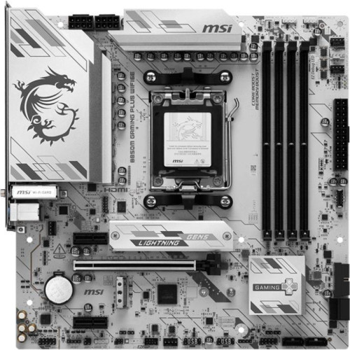 Материнская плата MSI B850M GAMING PLUS WIFI6E SocketAM5 AMD B850 4xDDR5 mATX AC`97 8ch(7.1) 2.5Gg RAID+HDMI+DP Материнская плата MSI B850M GAMING PLUS WIFI6E SocketAM5 AMD B850 4xDDR5 mATX AC`97 8ch(7.1) 2.5Gg RAID+HDMI+DP