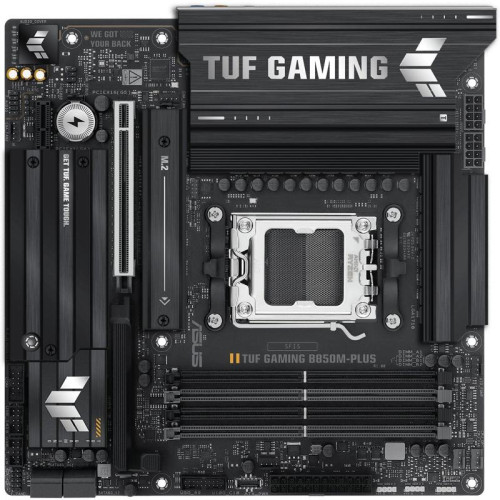 Материнская плата Asus TUF GAMING B850M-PLUS SocketAM5 AMD B850 4xDDR5 mATX AC`97 8ch(7.1) 2.5Gg RAID+HDMI+DP