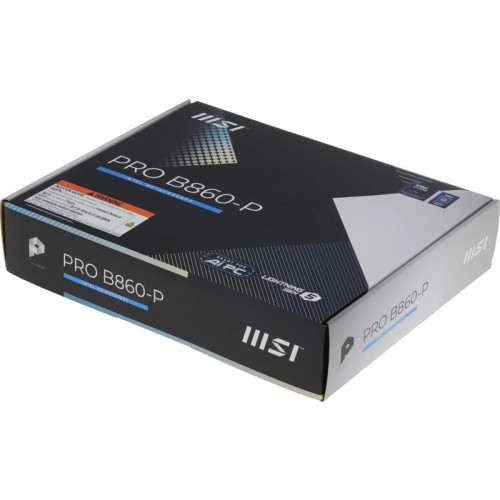 Материнская плата MSI PRO B860-P Soc-1851 Intel B860 4xDDR5 ATX AC`97 8ch(7.1) 5Gigabit RAID+HDMI+DP
