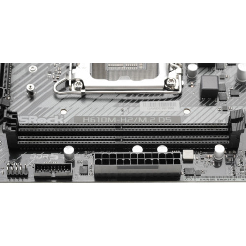 Материнская плата Asrock H610M-H2/M.2 D5 Soc-1700 Intel H610 2xDDR5 mATX AC`97 8ch(7.1) GbLAN+HDMI [H610M-H2/M.2 D5]